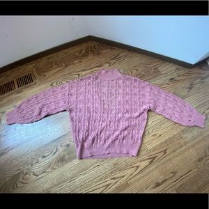 Open weave mock neck sweater from Daytrip